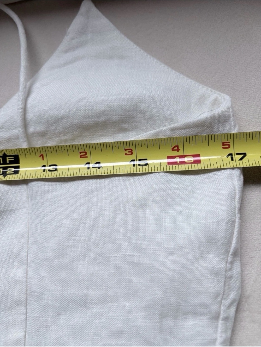 H&M white linen-blend mini dress.Criss-cross backstraps.Lined.Size US 8/EUR 38 - Picture 8 of 11